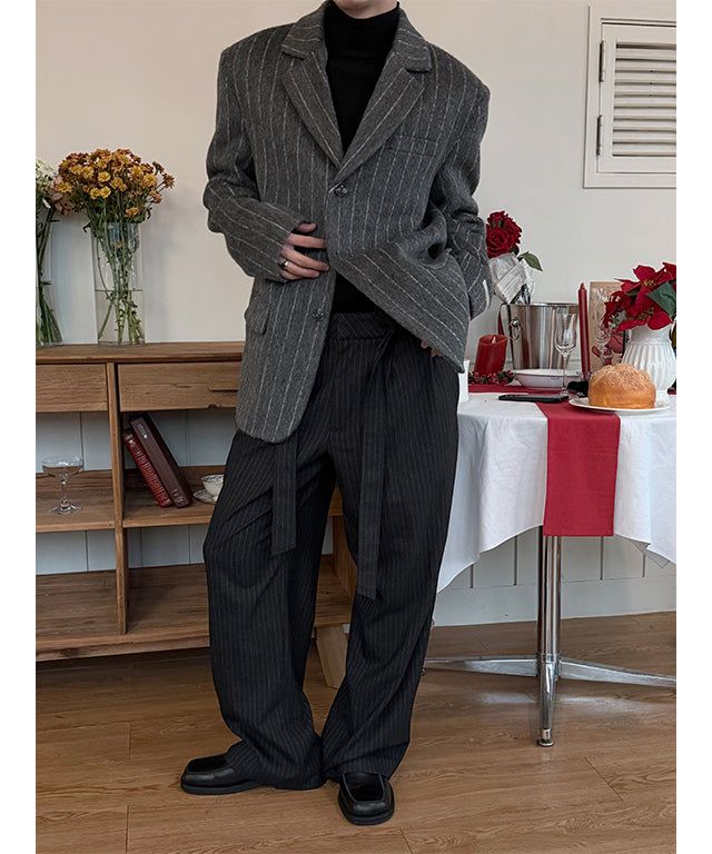 [F/W] Hairy Stripe overfit blazer(2color)