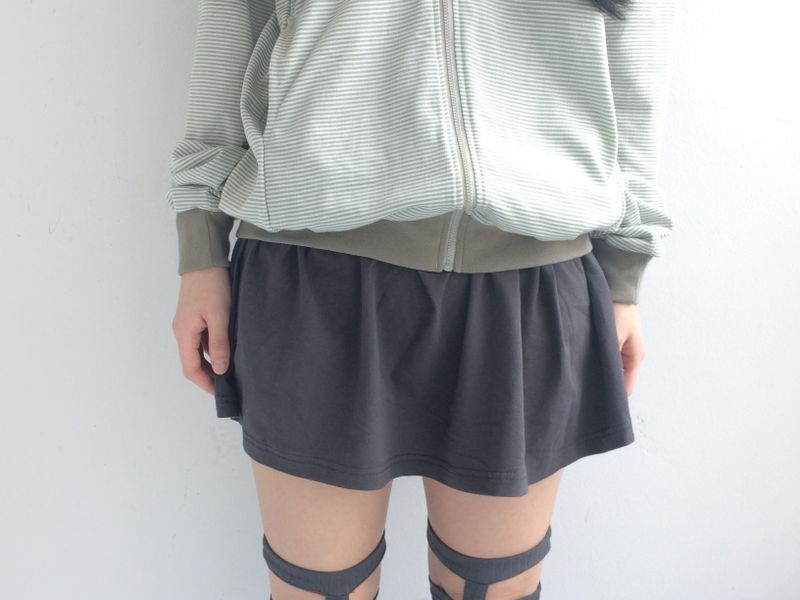 Shirring Flared Dress