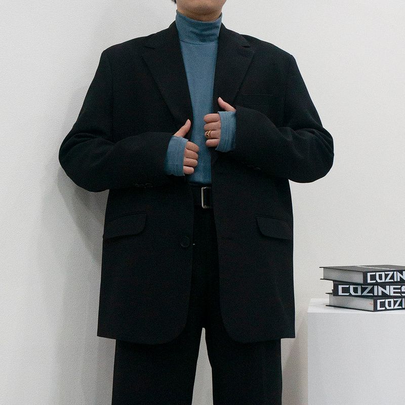 SK Daddy Half Two-Button Jacket (Set Up