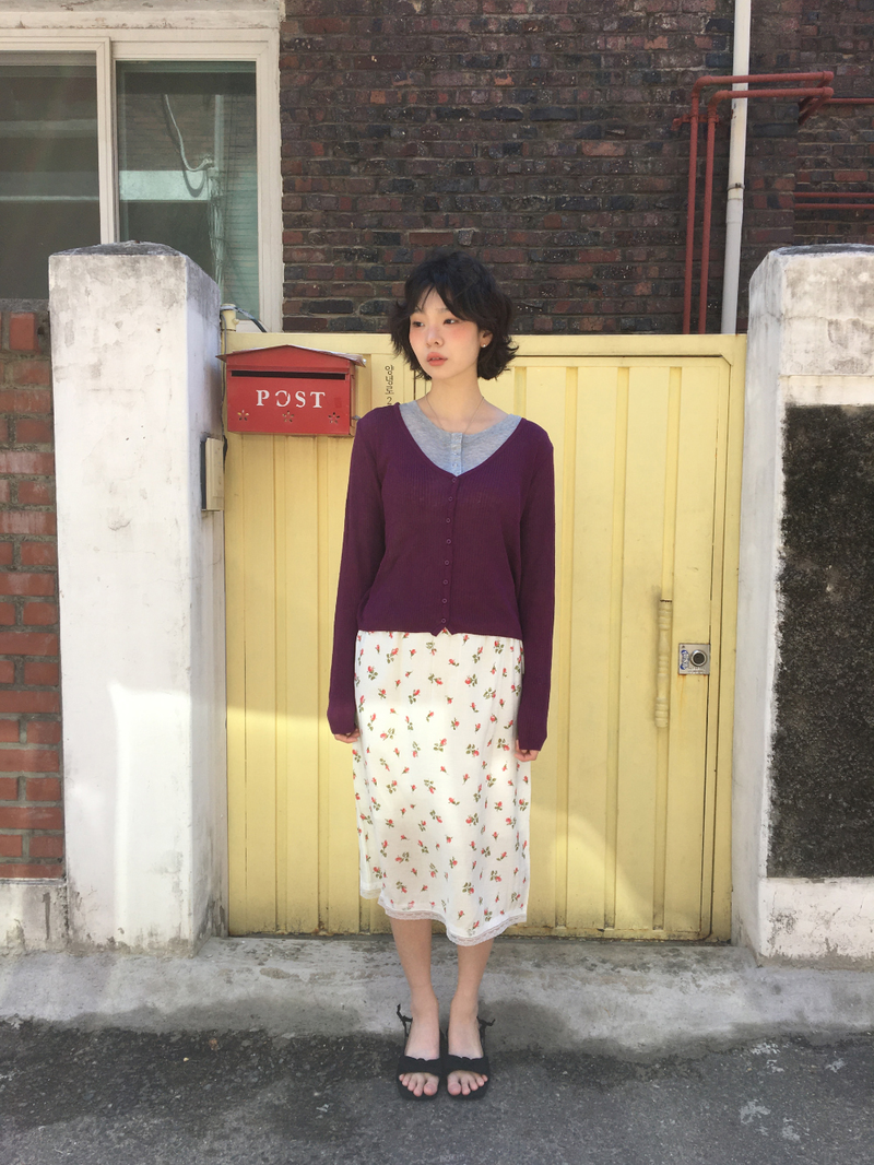 DUGGY(ダギー)の「More Ribbed V-Neck Cardigan (6color)(Tops)」