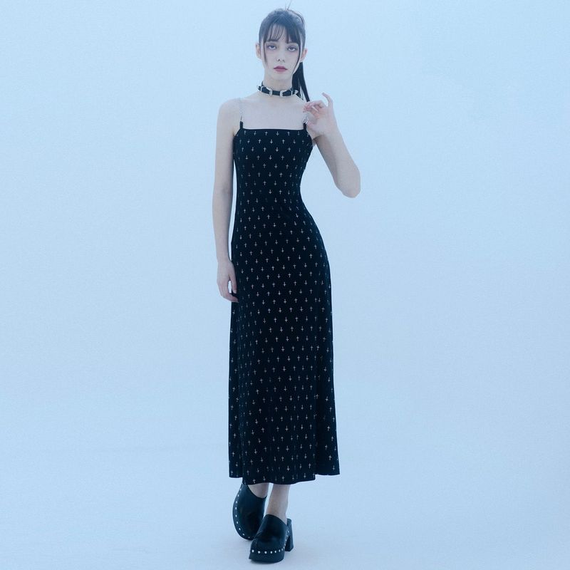 1 2 chain shoulder strap cross dress
