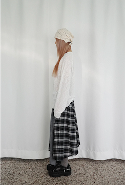Star Square Scarf (ivory)