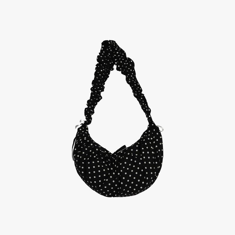 DOT SHIRRING SHOULDER BAG