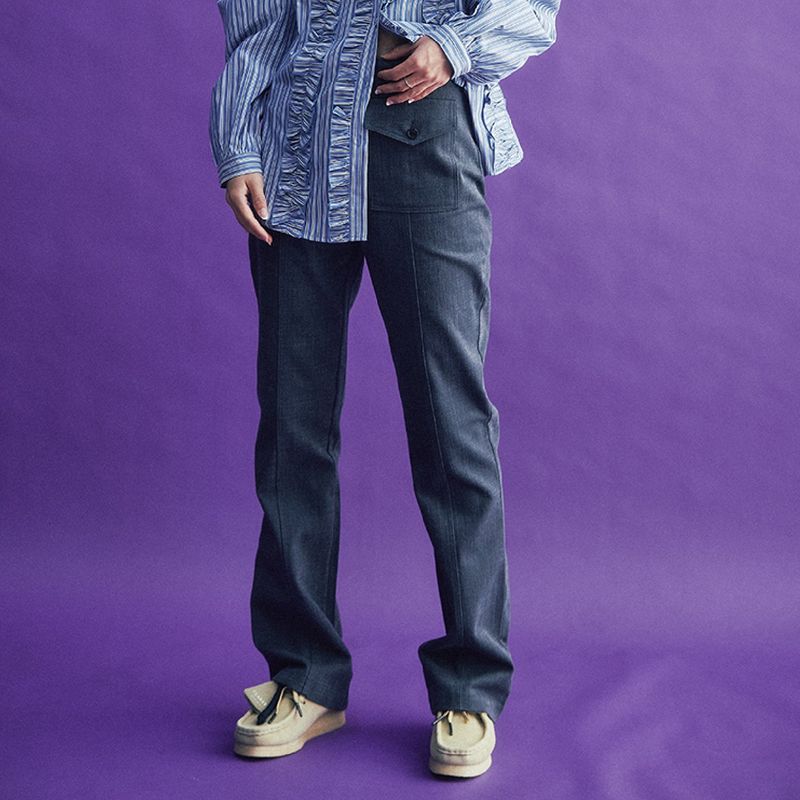 KOOKEESEE(クキシ)の「Pocket Slub Pants (Charcoal)(Pants)」