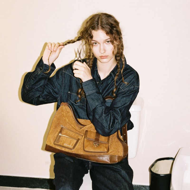 Cabinet Bag (suede brown)