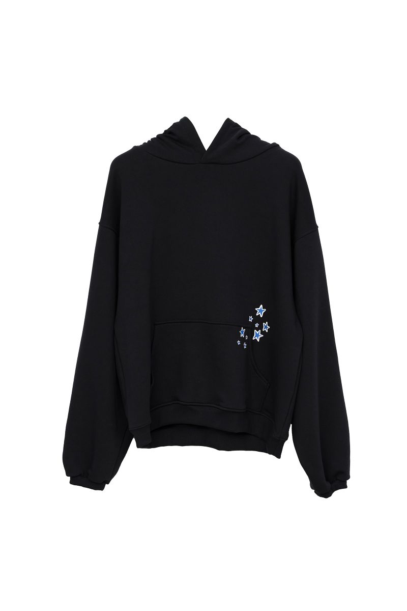 (MADE) Blue Star Softy Hoodie_Black
