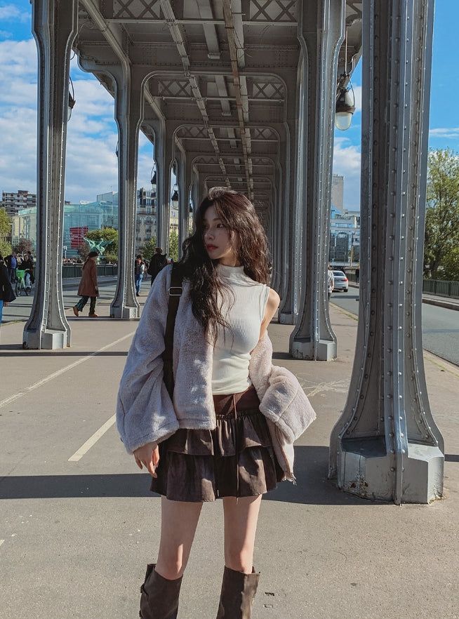 Milky Two Way Soft Fur Jacket