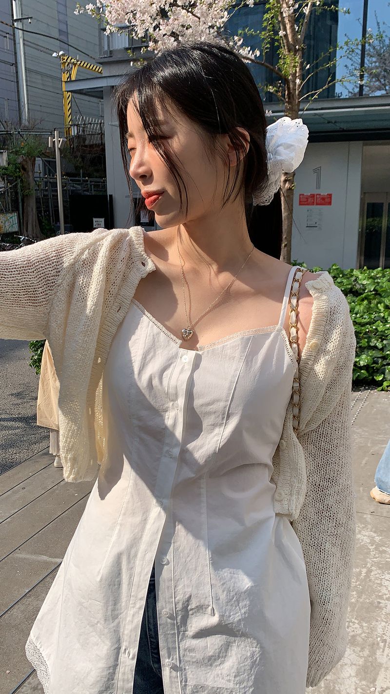 Vanilla two-way lace dress