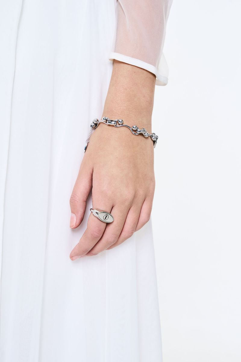 NO.577 [SILVER] ROUND KEY HOLE RING