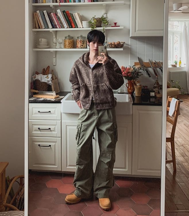 Warp Vintage Dyeing Balloon Cargo Pants