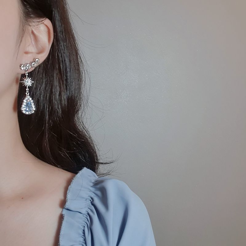 [IVE Liz Earring] Stellar Elf Earring - Light Sapphire