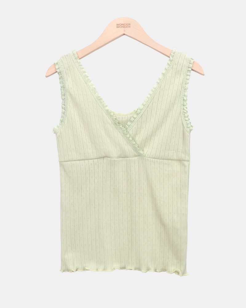 Sharu Lace Wrap Sleeveless Top