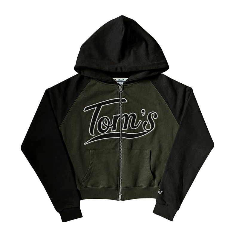 TOM'S BIRTHDAY（トムズバースデー）の「TOMS RAGLAN MIX HOOD ZIPUP KHAKI（Tops）」