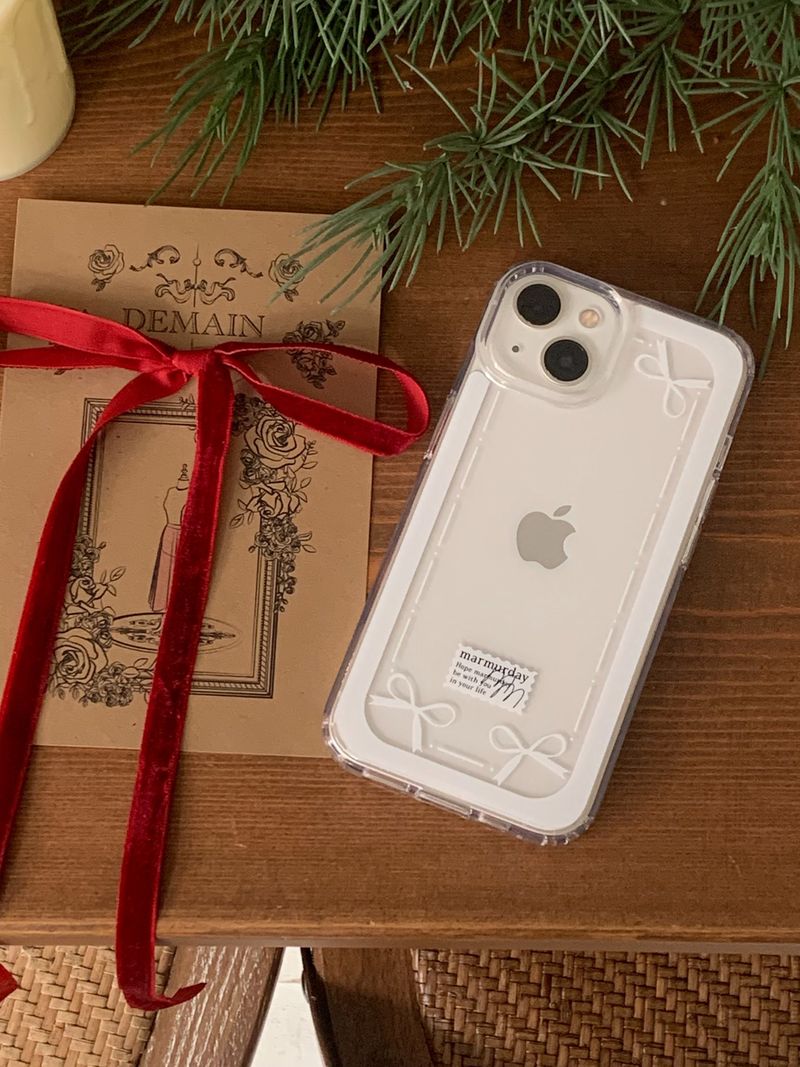 marmurday（マモデイ）の「[MADE] ホワイトアンティークラインケース（スマホグッズ/小物）」