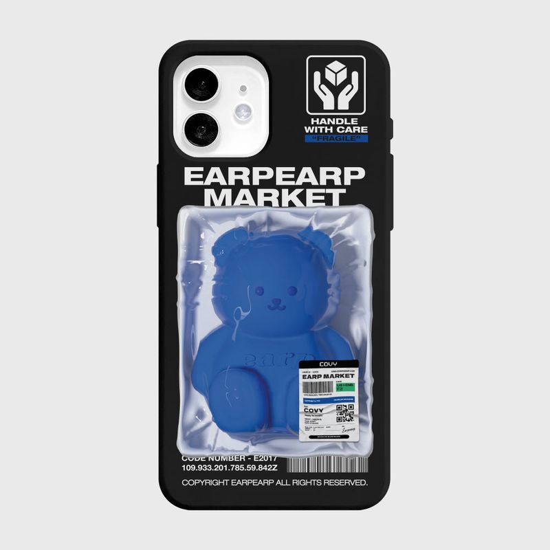 EARPEARP（アプアプ）の「リトルコビーパック-ブラック(COLOR JELLY CASE)（スマホグッズ/小物）」