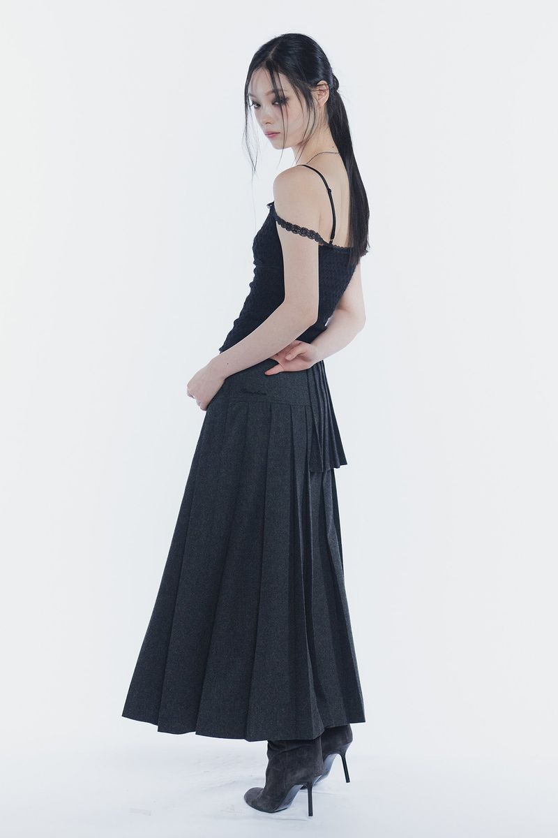 VERA LACE TOP black