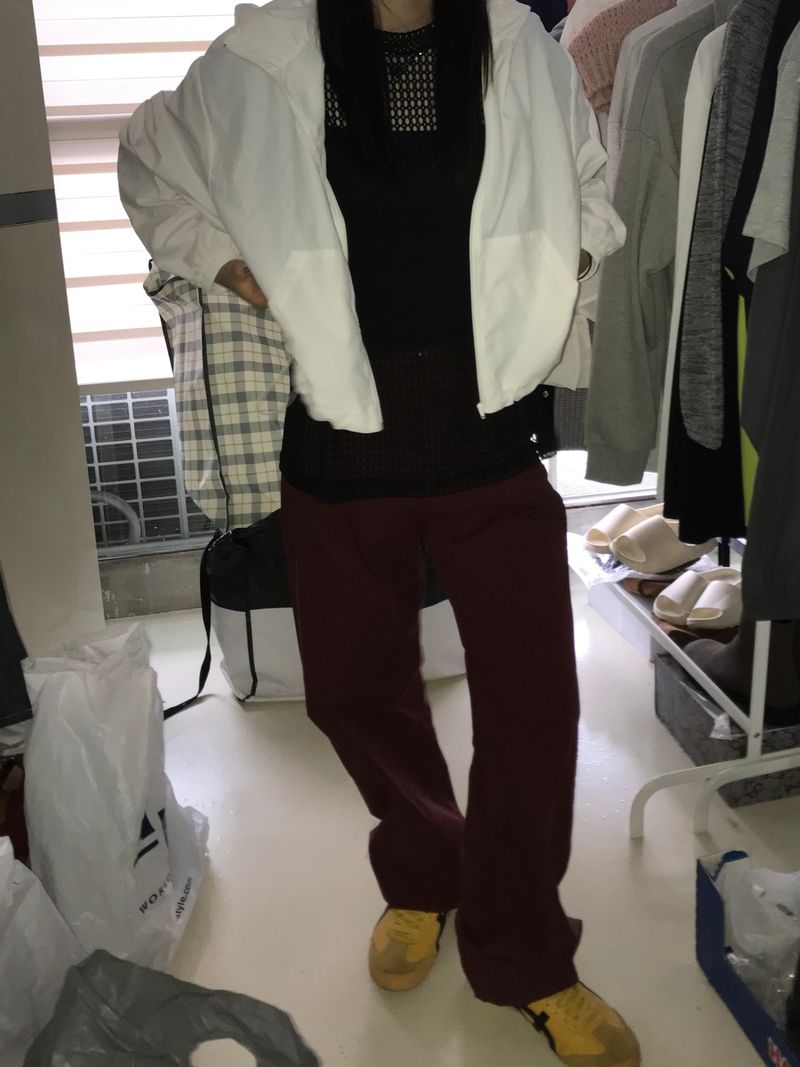 ロバスワンタックコットンパンツ