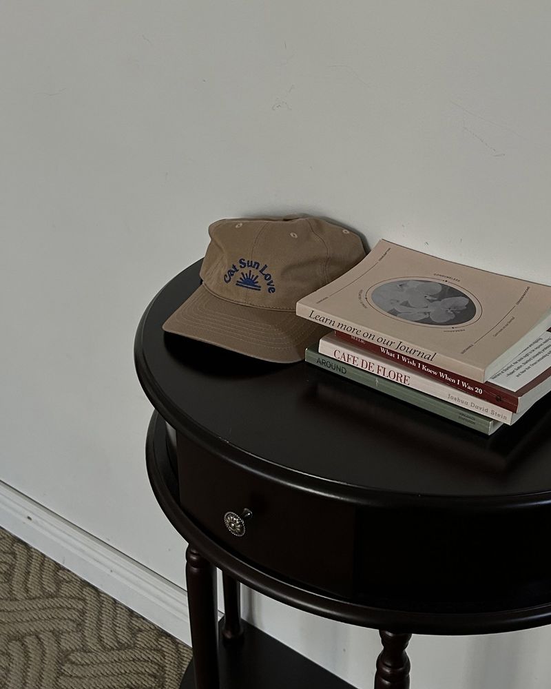 CAT SUN LOVE BALL CAP_BEIGE/NAVY