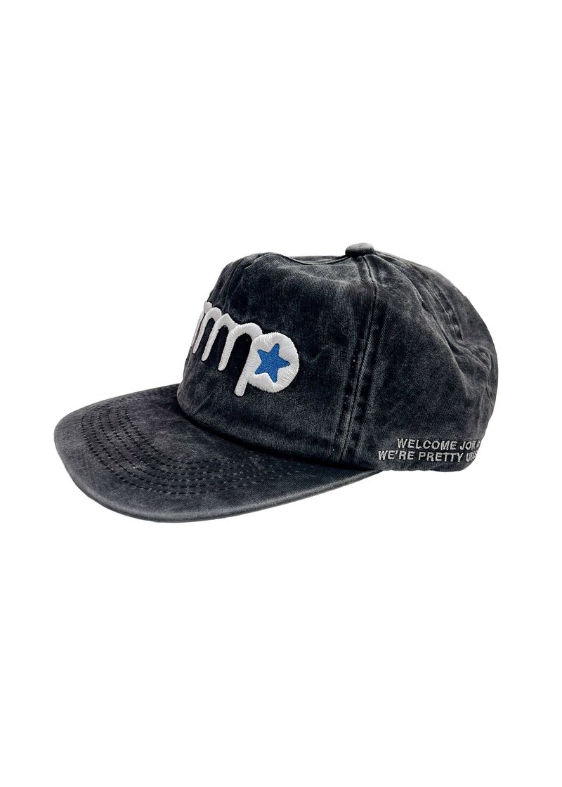 mnmp Star Logo Cap Washed Black