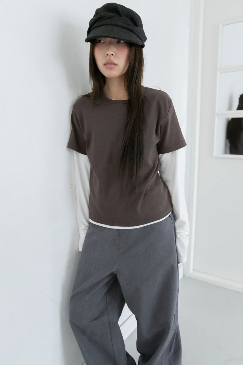 everyday half sleeve top(4colors)