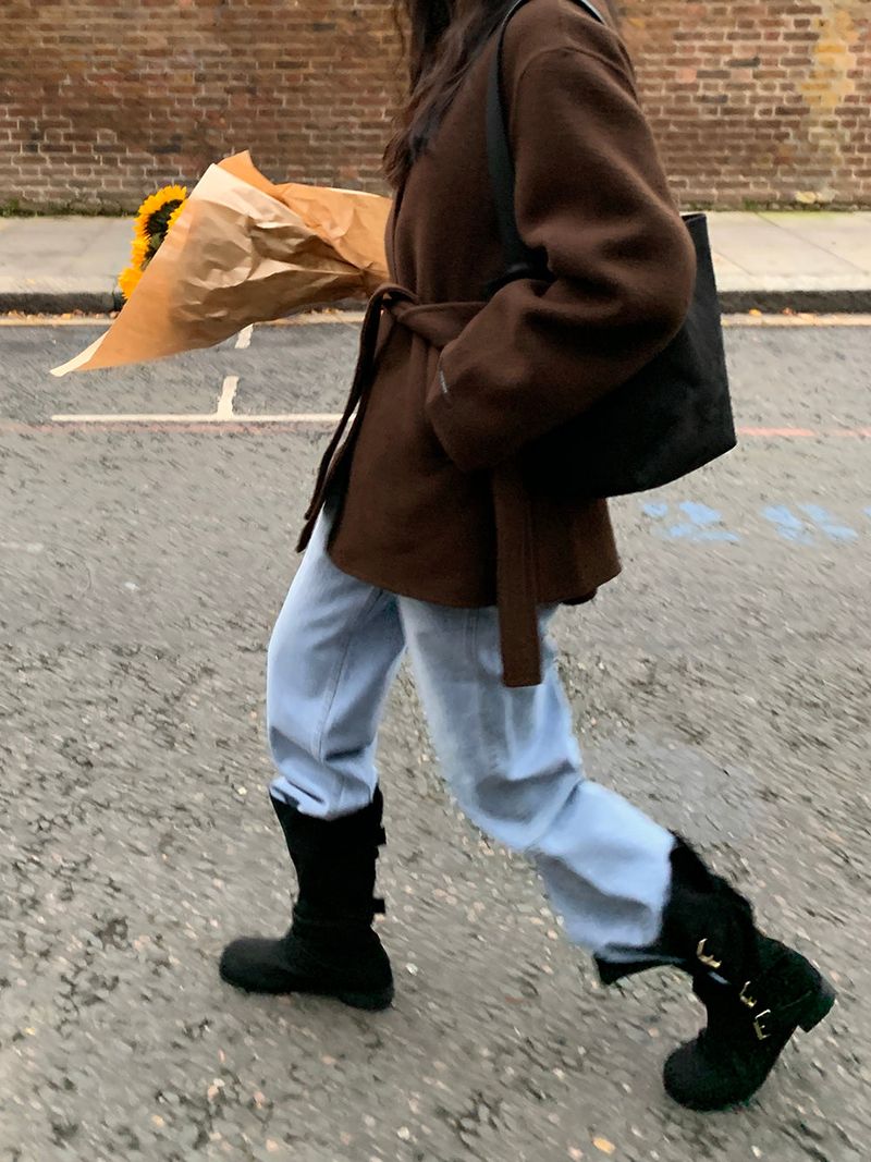 [MADE] reelfi high neck wool bouquet handmade coat