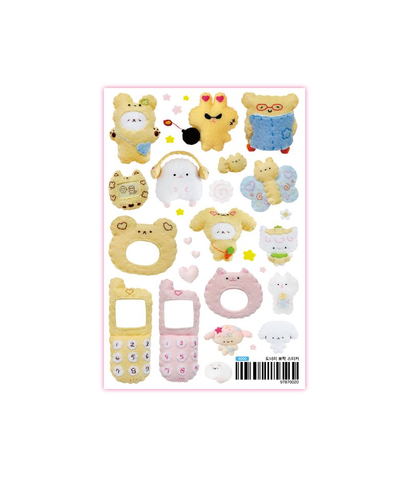 set of 10 stickers