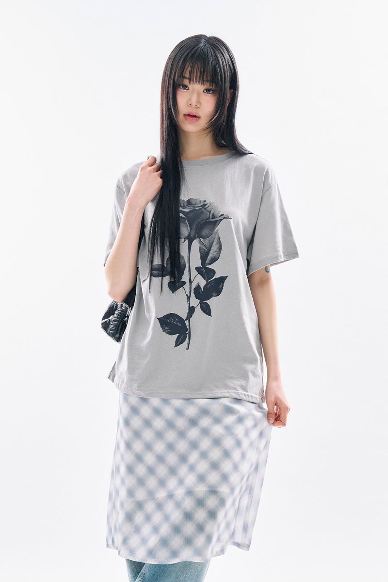 Raucohouse（ラウコハウス）の「Rose pigment T-shirt（Tops）」
