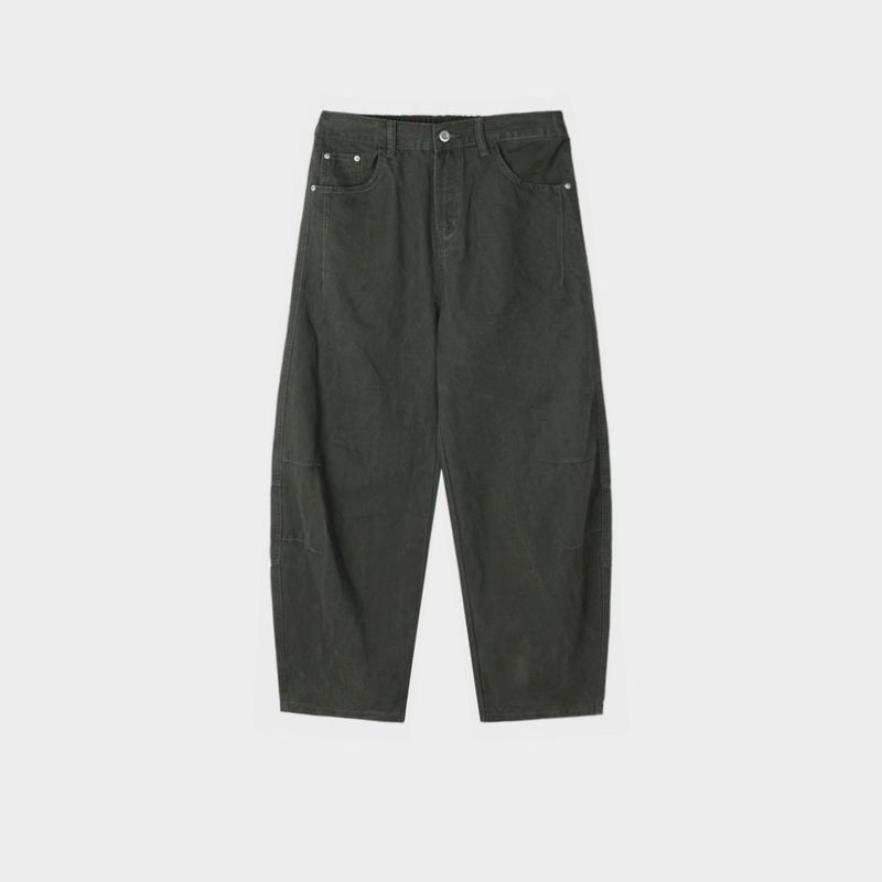 Way pintuck curved pants