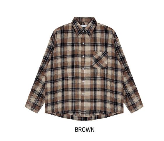 Doze loose fit check shirt