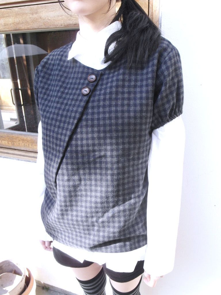 Check Layered Button Top (2colors)