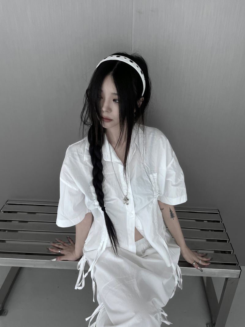 eyelet headband (2color)