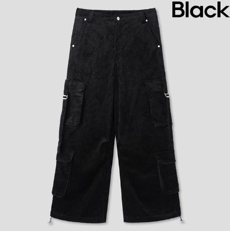 Tex double cargo strap corduroy pants
