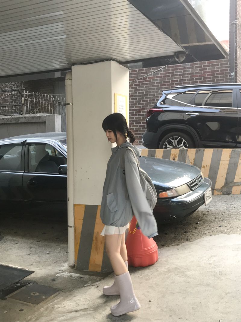 Summer Brick Hood Windbreaker