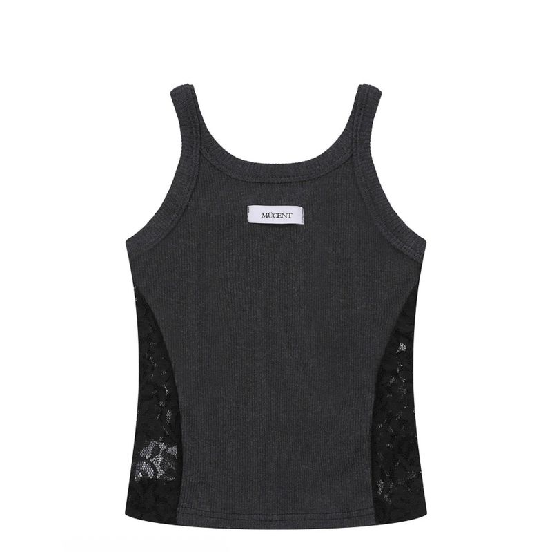 LUCIA LACE PANEL SLIM SLEEVELESS (3COLOR)