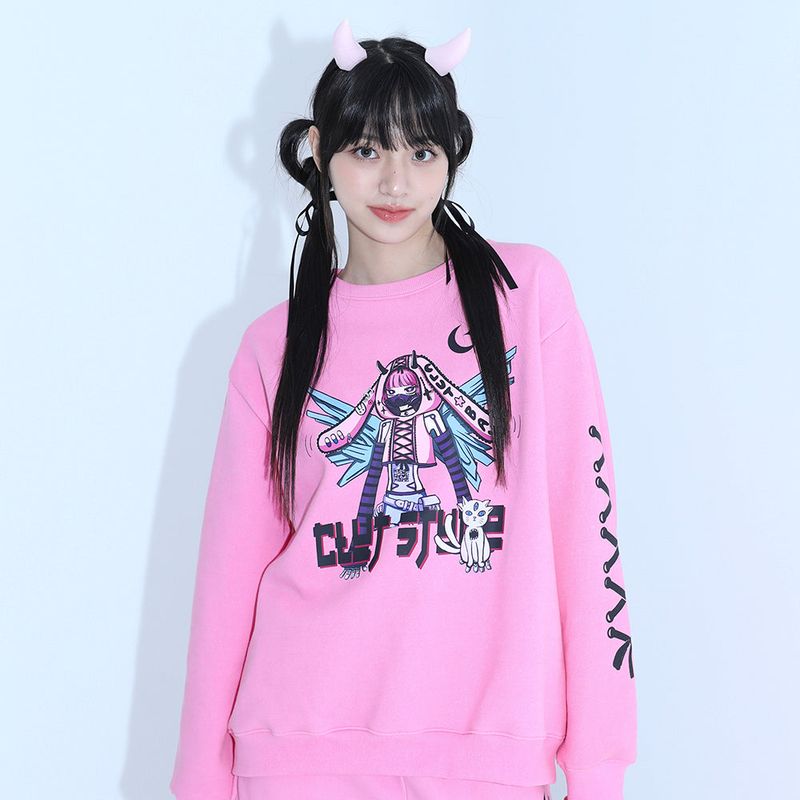 0 6 android sweat shirt - PINK