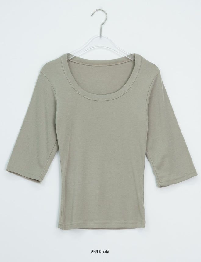 Shady Basic Round Three Quarter Tee