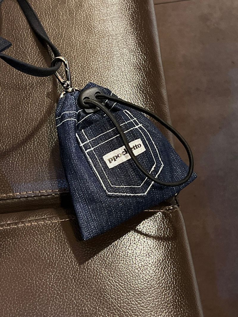 ppocketto keyling pouch - denim