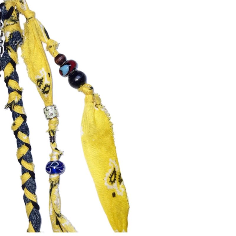 bandana gemstone keyring