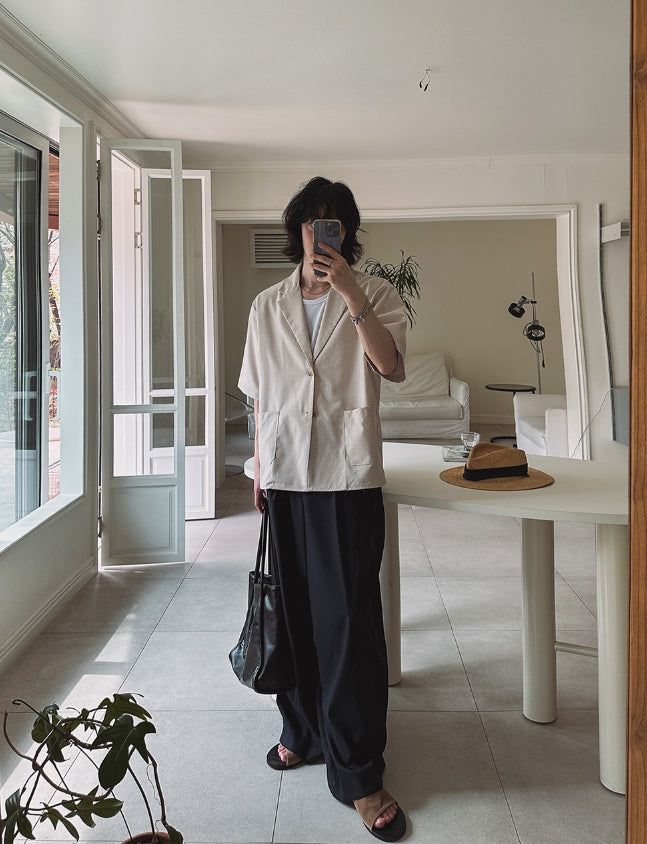 Heyd Linen Half Blazer
