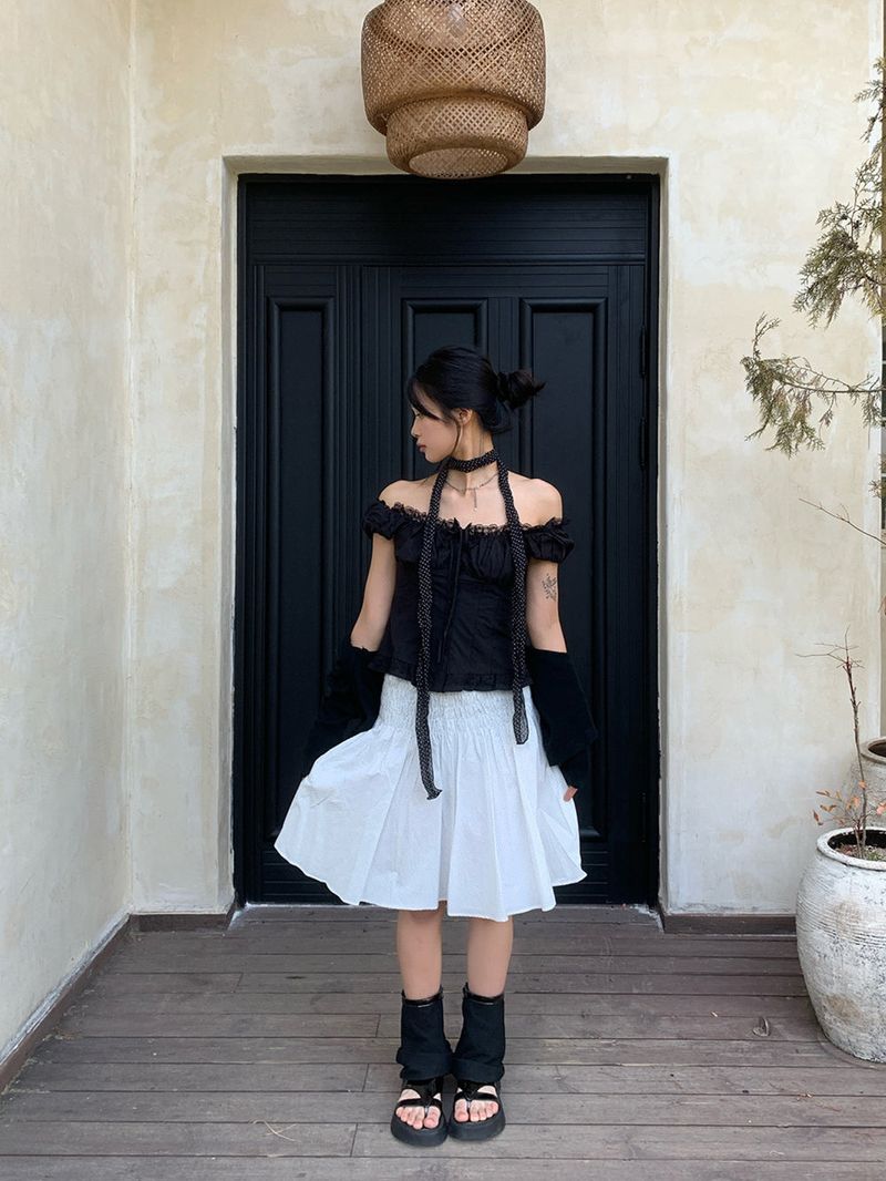 Dot Sheer Long Scarf