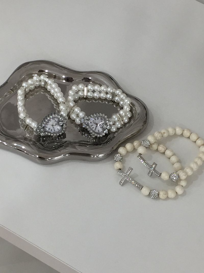Crystal Cross Beads Bracelet