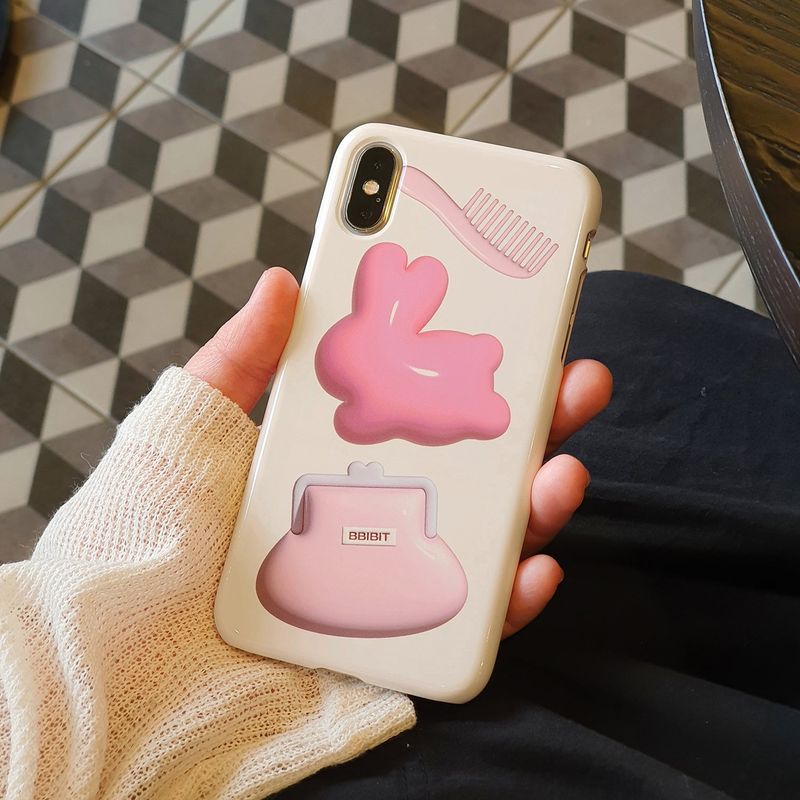flying bunny hard phone case(glossy)
