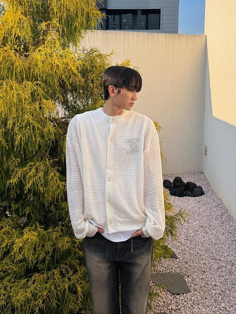 ASCLO(エジュクロ)の「ASCLO Crochet See Through Cardigan (3color)(Tops)」