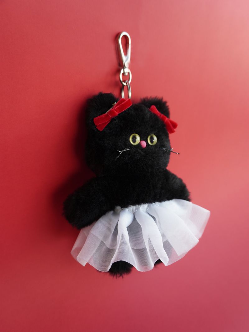 [SET] Cosymosy Ballerina Black Cat Keyring
