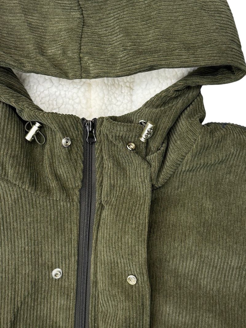 Moss Corduroy Hooded Jacket (3 Colors)