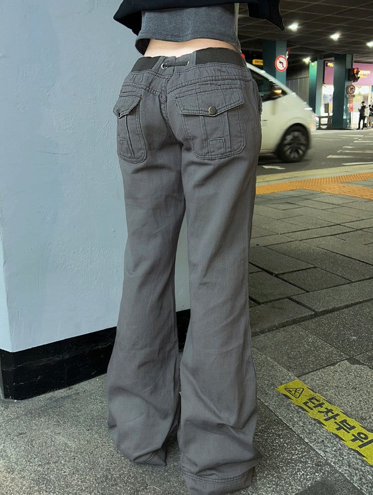 Slim Shape Pocket Banding Pants