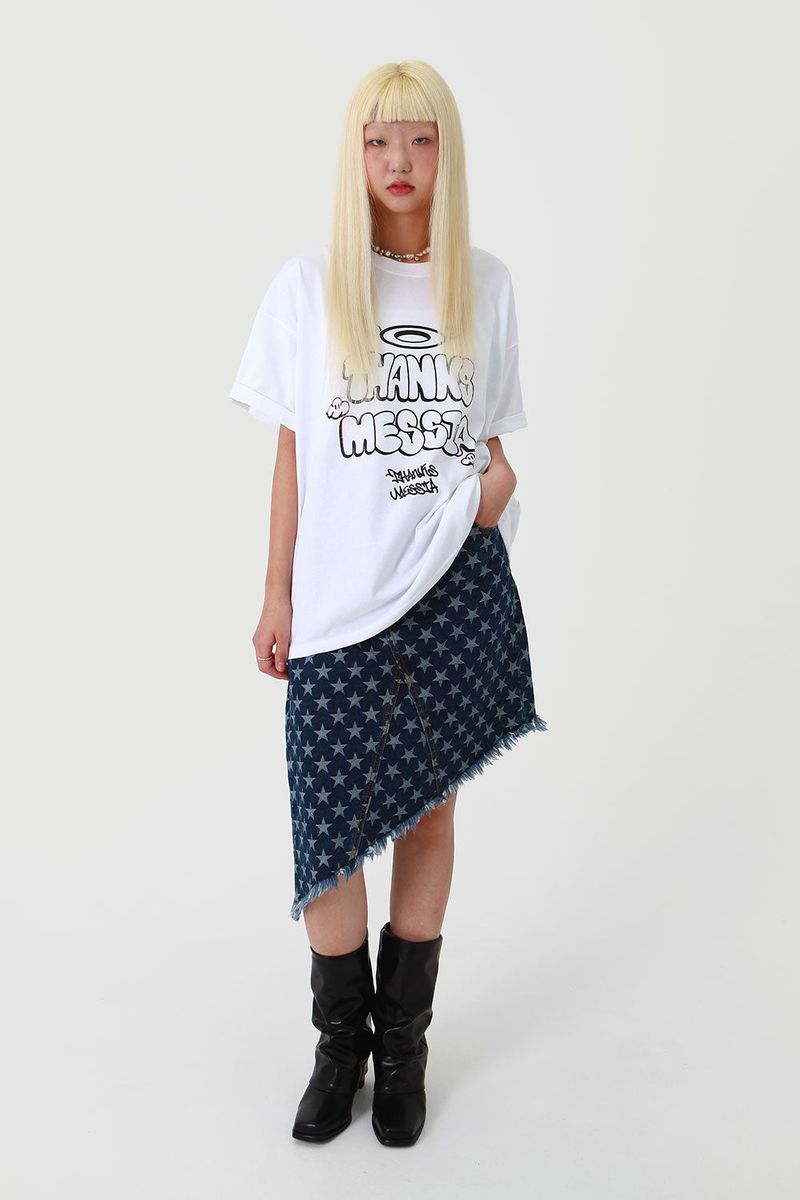ARCHIVE BUBBLE FONT TSHIRT-WHITE