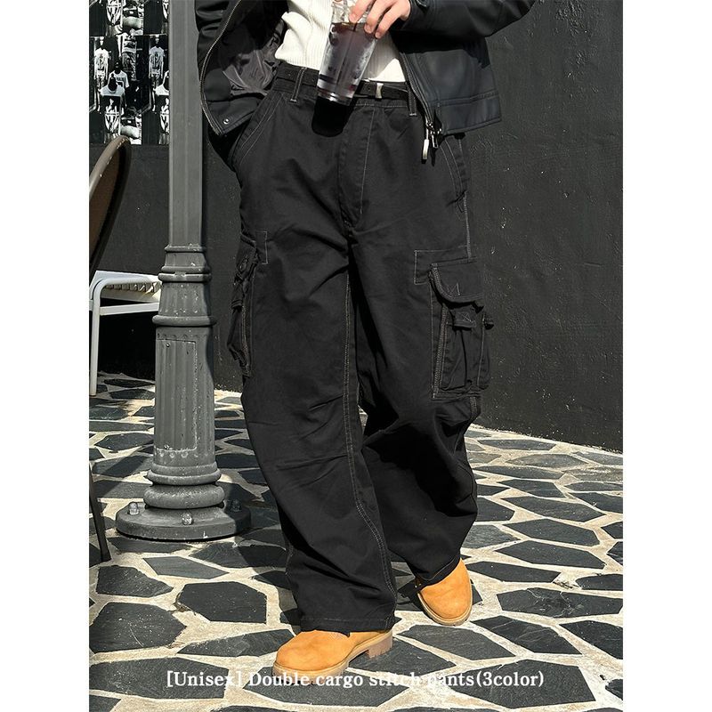LAURANT（ロラン）の「 [Unisex] Double cargo stitch pants(3color)（Pants）」