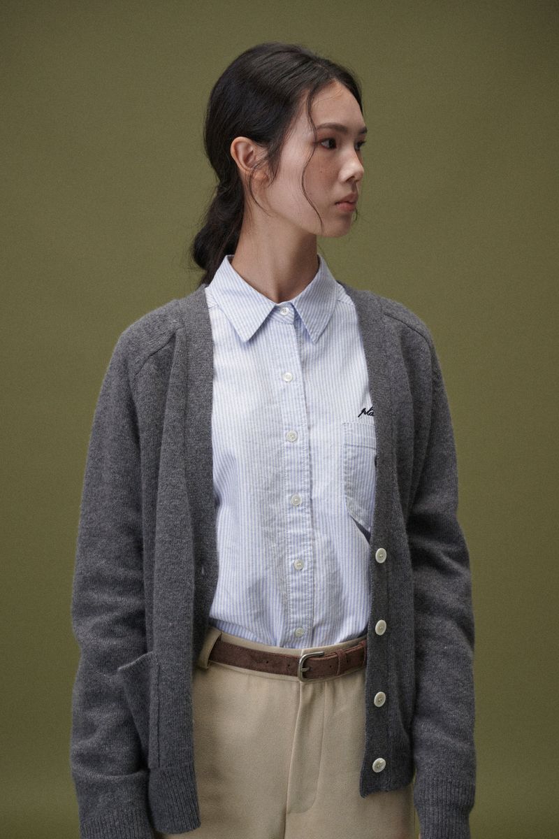PLAT DU JOUR（プラドゥジュール）の「Loose cardigan (Grey)（Tops）」