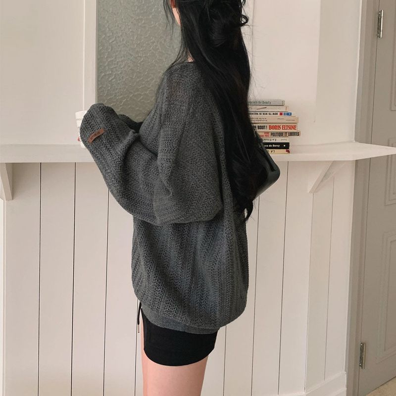 [Bellide made] Caramel Loose Fit Long Round Knitwear